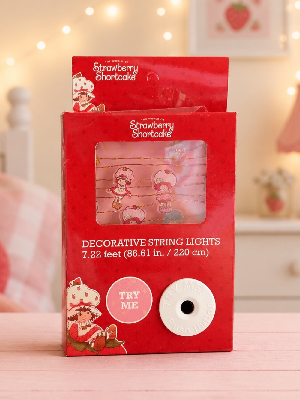 Strawberry Shortcake Decorative String Lights 7.22 Ft New
